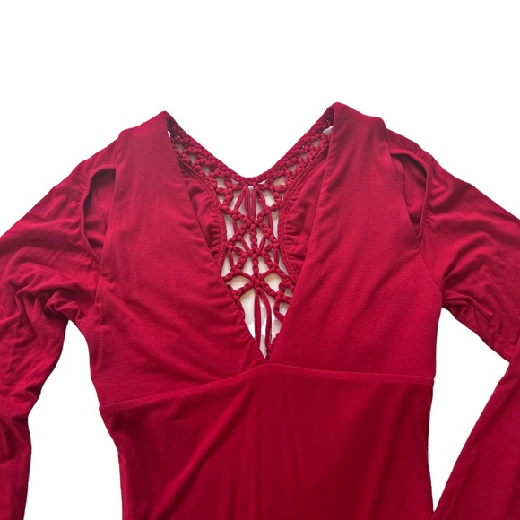 Sky Feray Long Sleeve Macramè Dress - Picture 5 of 7